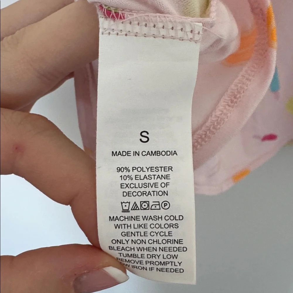 Kate Spade Pink Popsicle Print Pajama Top - Size S - Picture 7 of 7